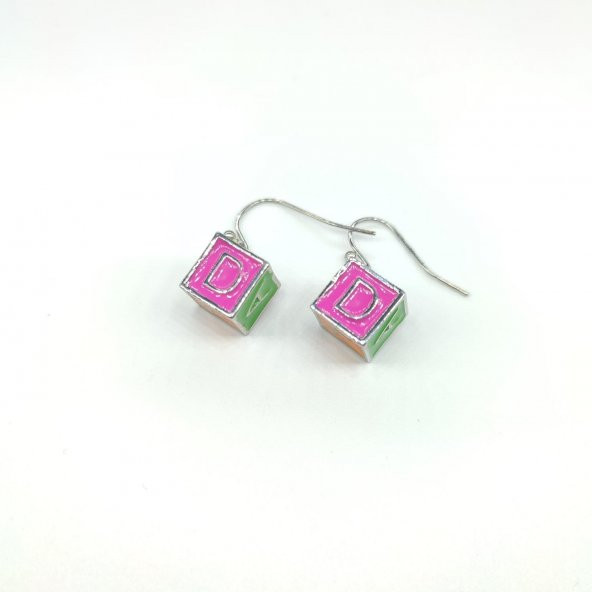TEDZ COLLECTİON Harf Küpü Pin Küpe