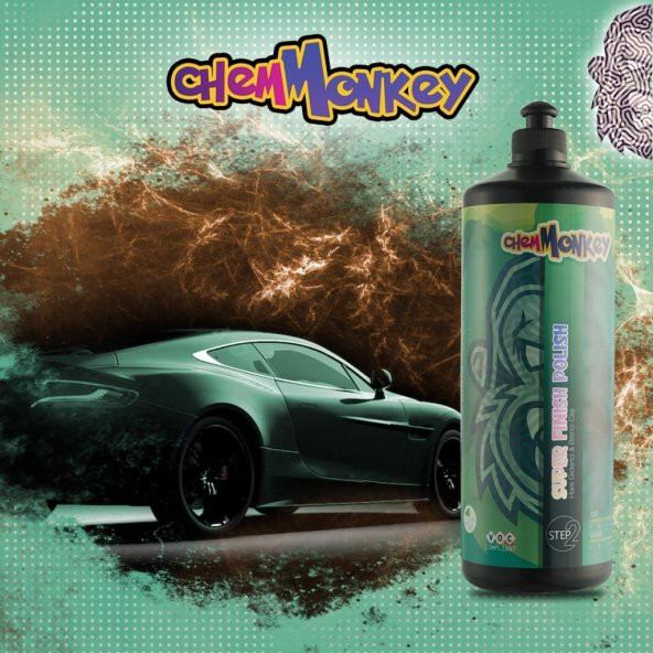 ChemMonkey Hare Giderici ve Bitirici Cila 2.Adım 1 litre - 3