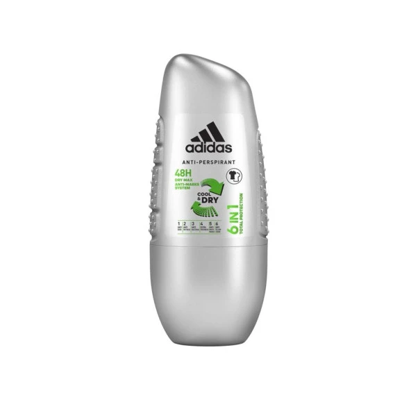 Adidas 6in1 Cool Dry Erkek Roll-On 50ML