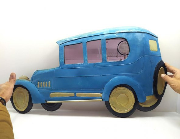 Tablo Araba Dekoratif Metal Duvar Süsü Bahçe Ofis Dekor Okul Kreş Vintage - 2