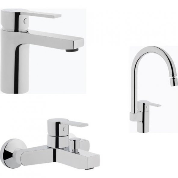 Artema Fold S Lavabo+Banyo+Mutfak Batarya Seti