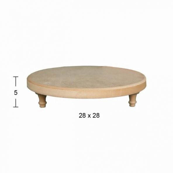 Ayaklı Yuvarlak Sunumluk 28x28cm SN24 ürün görseli