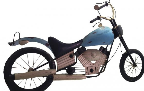 Tablo Pano Metal Motor Motorsiklet Duvar Bahçe Okul Kreş Ofis Dekor