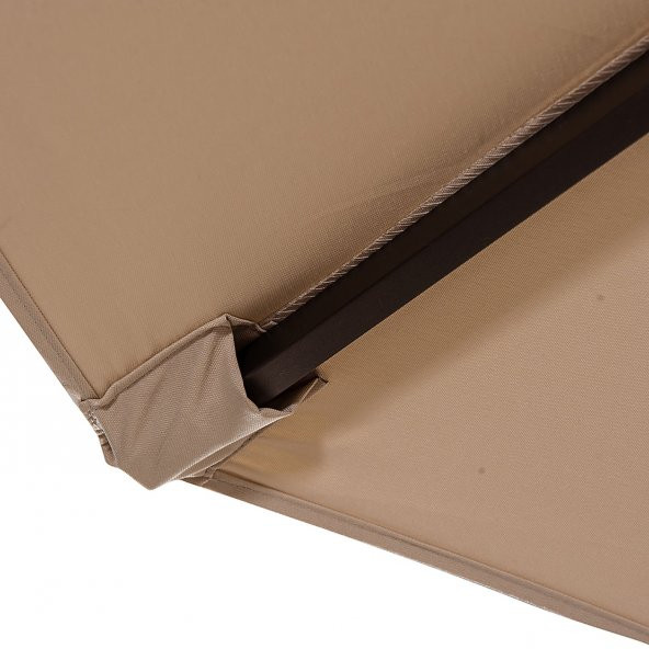 3 METRE ÇAPINDA BAHÇE TERAS ŞEMSİYESİ KATLANIR GÖLGELİK PROFESYONEL BALKON ŞEMSİYE - 3