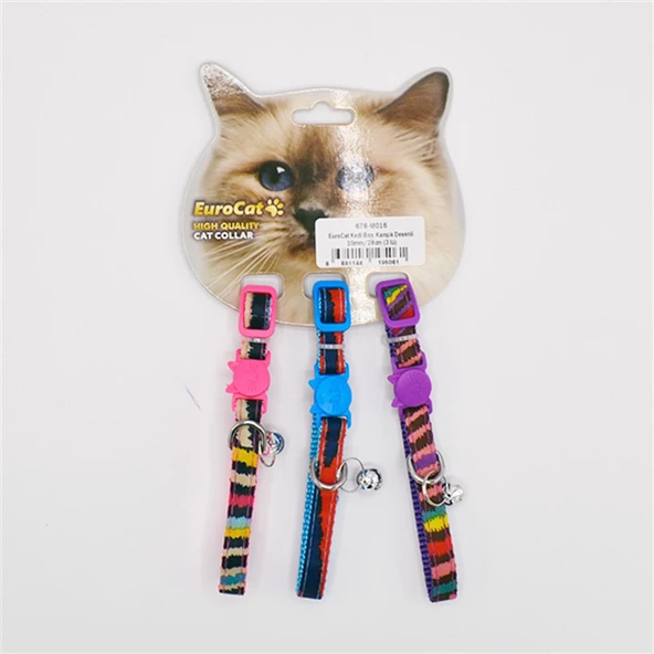 EuroCat Kedi Boy. Tas. Mavi Desenli 10mm28cm Tek