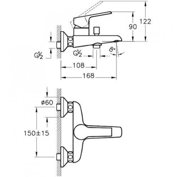 Artema Axe S Banyo Bataryası - A41070 - 2