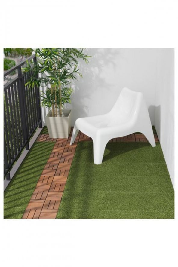 Parke Balkon Teras Yer Döşemesi ( 30 X 30 Cm ) Koyu Kahverengi 9 Adet (0.81 M2 ) - 5