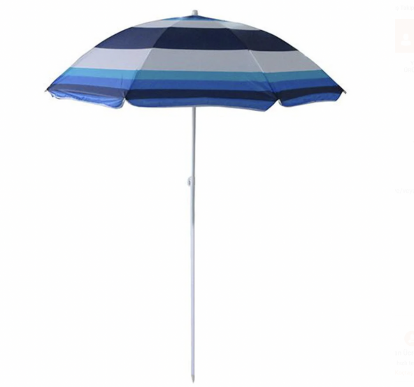 Plaj Şemsiyesi 180 cm UV KORUMALI GÜNEŞ GEÇİRMEZ SAPLAMALI
