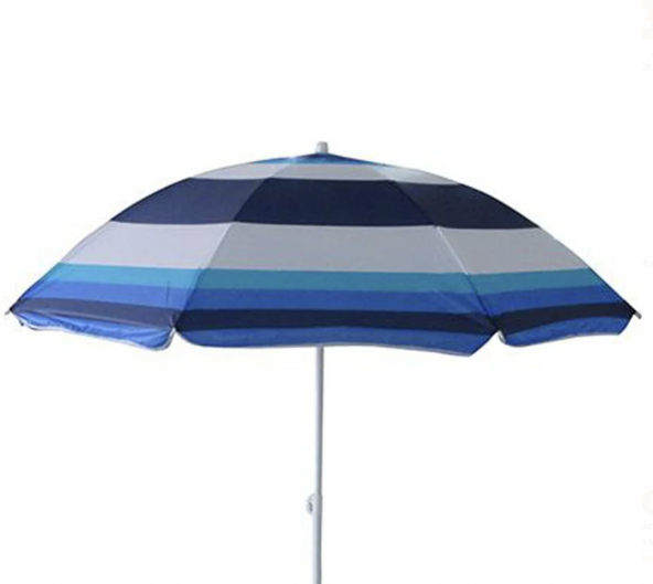 Plaj Şemsiyesi 180 cm UV KORUMALI GÜNEŞ GEÇİRMEZ SAPLAMALI - 2