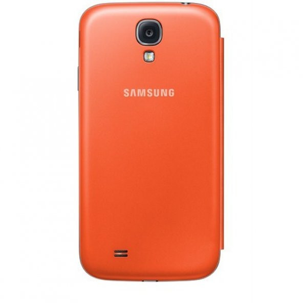 Samsung S4 i9500 Kapaklı Kılıf Turuncu EF-FI950BOEGWW - 4