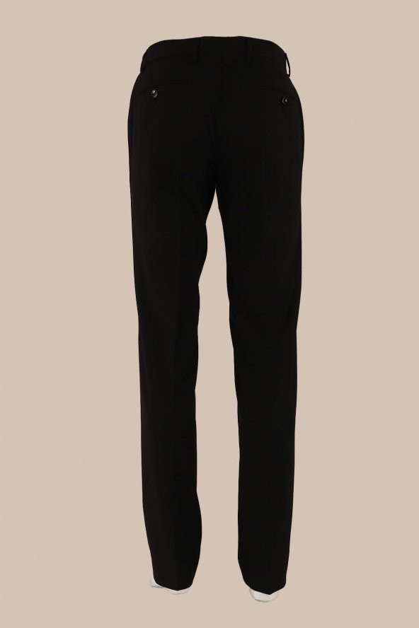 Regular Fit Yünlü Kumaş Pantolon - 4
