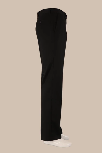 Regular Fit Yünlü Kumaş Pantolon - 3