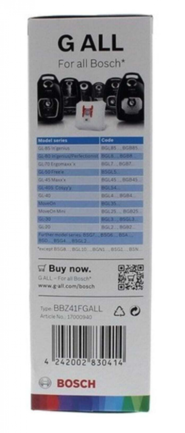 BOSCH SİEMENS PROFİLO G TİP Bbz41fgall İTHAL MUADİL SÜPÜRGE TORBASI SÜPER KALİTE - 3