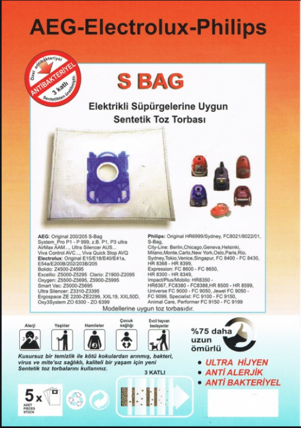 ARNİCA TERRA - LOTUS YATIK SÜPÜRGE TORBASI 10 ADET - 1