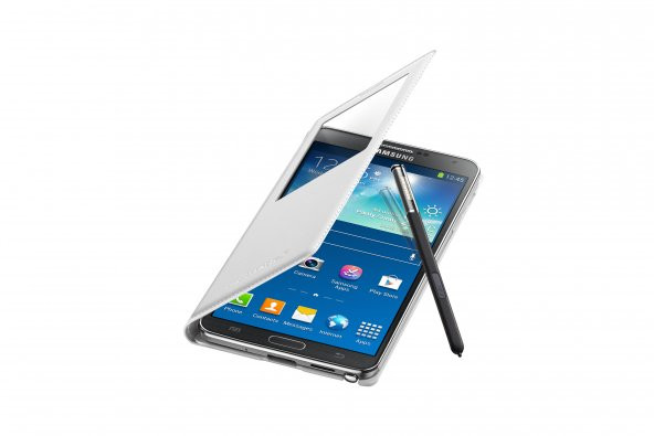 Samsung Note3 Neo S-View Kılıf Beyaz EF-CN750BWEGWW - 4