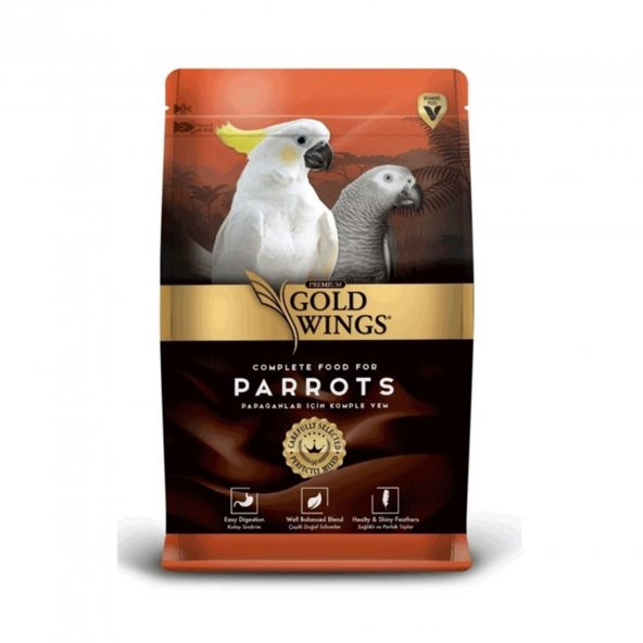 Gold Wings Premium Vitaminli Papağan Yemi 1 Kg