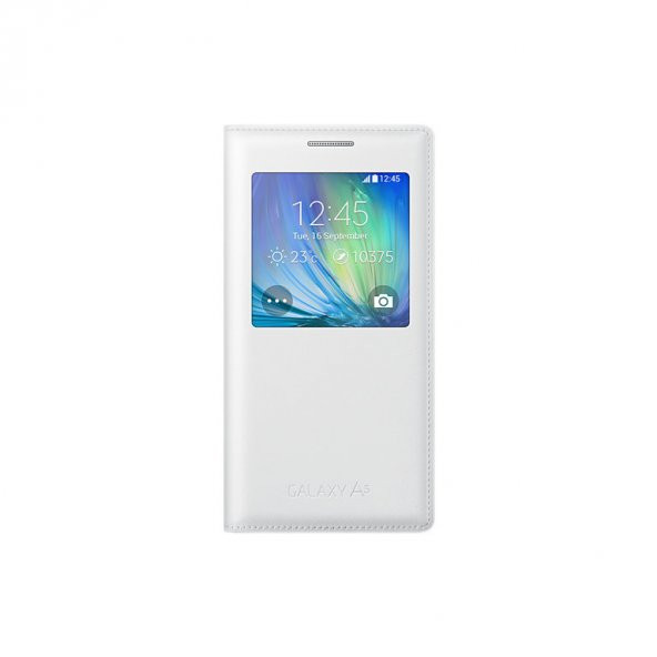 Samsung A5 A500 2016 S-View Kılıf Beyaz EF-CA500BWEGWW