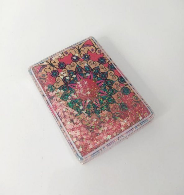 Ayna Cep Çanta Seyehat Aynası Sulu Pullu Makyaj Kozmetik Büyüteç Kompakt - 2