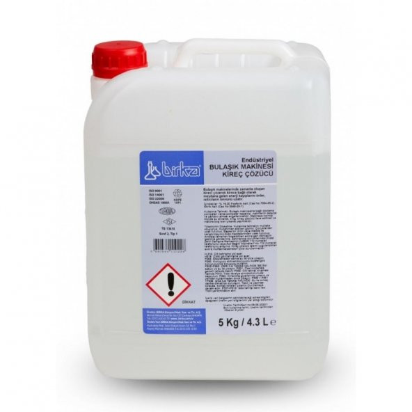 Birka Endüstriyel Bulaşık Makinesi Kireç Çözücüsü 5 Kg.