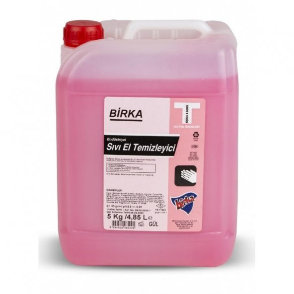 Birka Sıvı El Temizleyici (Gül), 5 Kg.