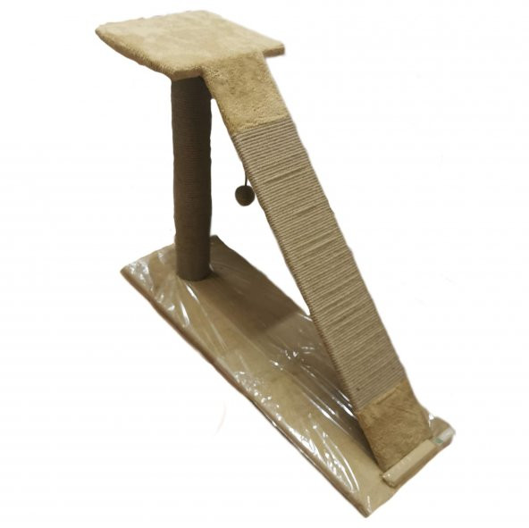 TırmıQ Oyuncaklı Oyuncaklı Yatay Kedi Tırmalama Standı 100 x 30 x 65 cm - 3