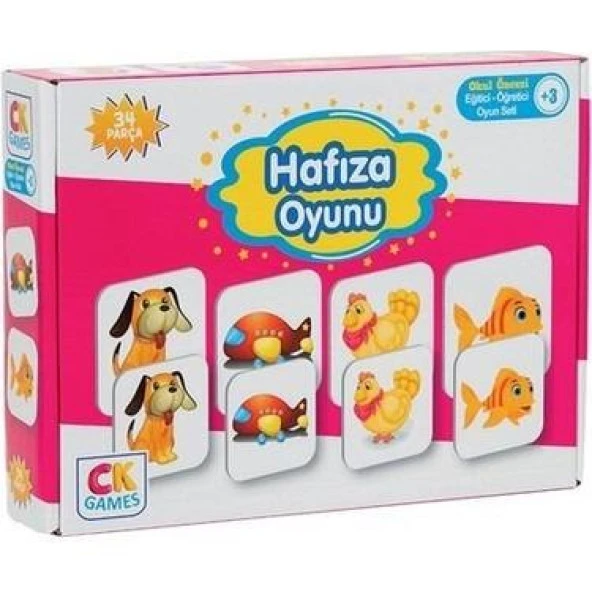 Eğitici Oyun Seti Hafıza Oyunu 34 Parça