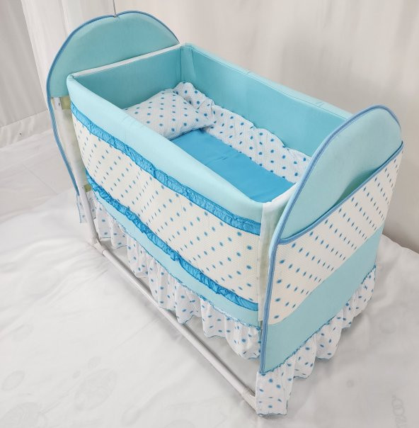 MYRA BABY 101 EKO PUANTİYELİ KUMAŞ DESENLİ SEPETSİZ BEŞİK - 5