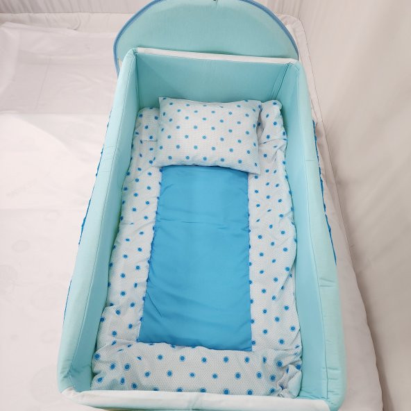 MYRA BABY 101 EKO PUANTİYELİ KUMAŞ DESENLİ SEPETSİZ BEŞİK - 7
