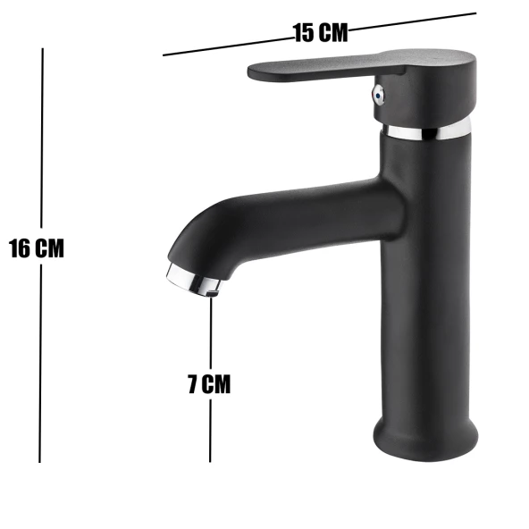 Venita Pisa Aç Kapa Lavabo Bataryası Siyah - 2