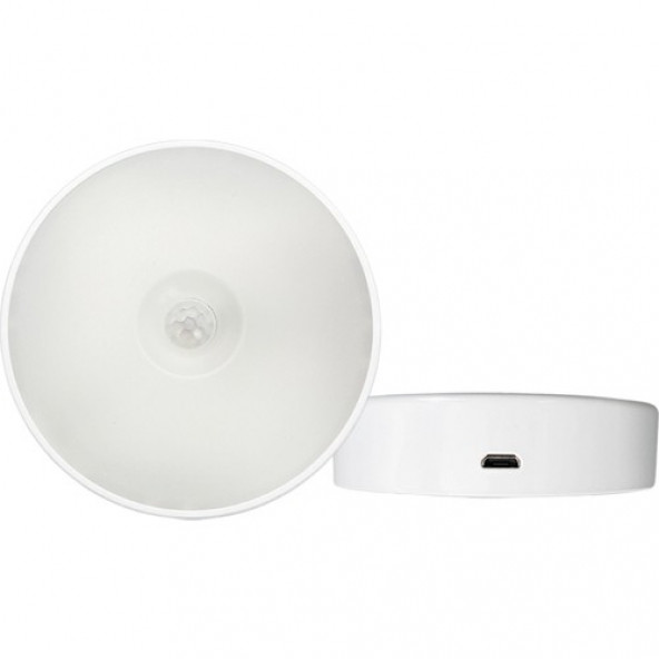 USB Şarjlı Hareket Sensörlü LED Beyaz Lamba - Gece Lambası A08