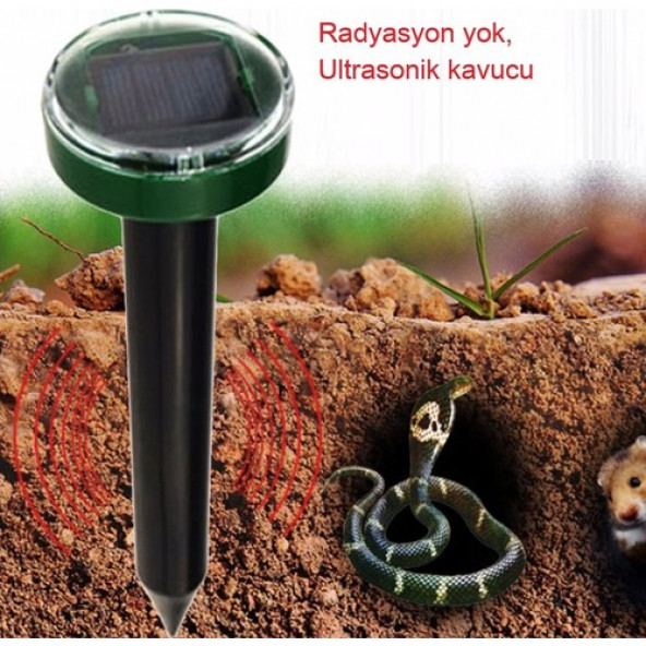 Güneş Enerjili Köstebek Yılan Fare Akrep Kovucu 750 M2 C55 - 3