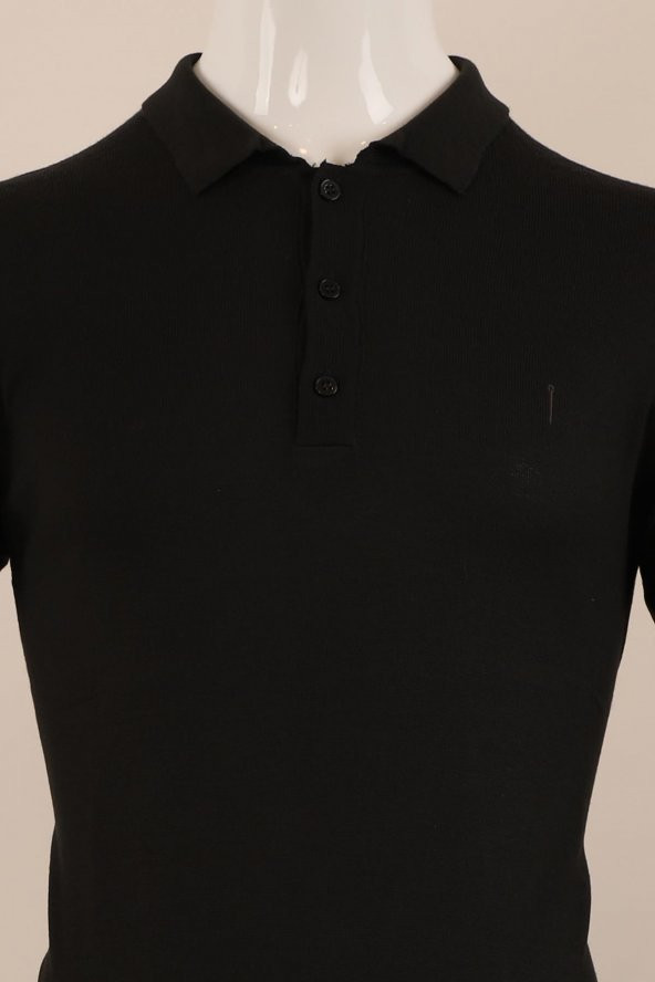 Slim Fit Yünlü Düğmeli Triko - 7