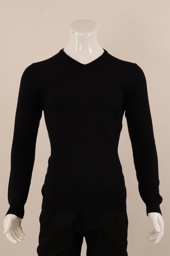 Slim Fit Yünlü Triko - 2