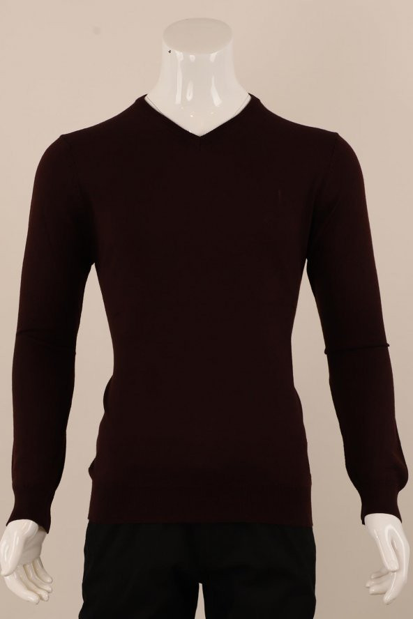 Slim Fit Yünlü Triko - 4