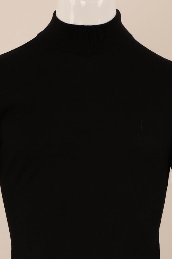 Slim Fit Yünlü Boğazlı Triko - 3