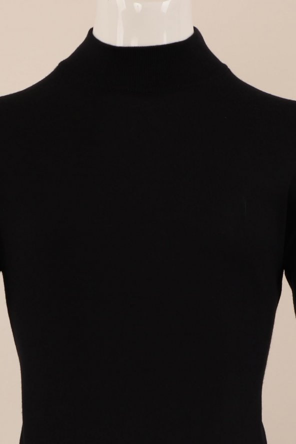 Slim Fit Yünlü Boğazlı Triko - 5