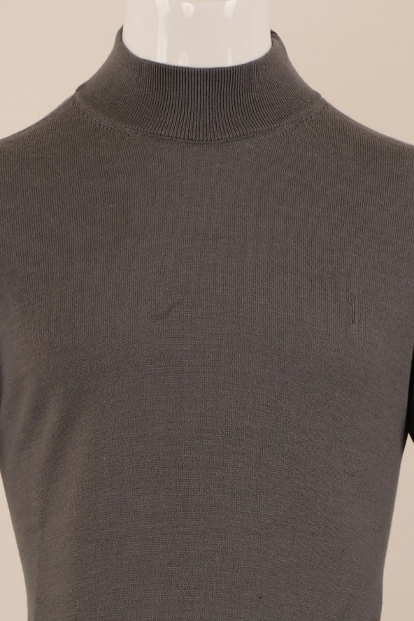 Slim Fit Yünlü Boğazlı Triko - 7