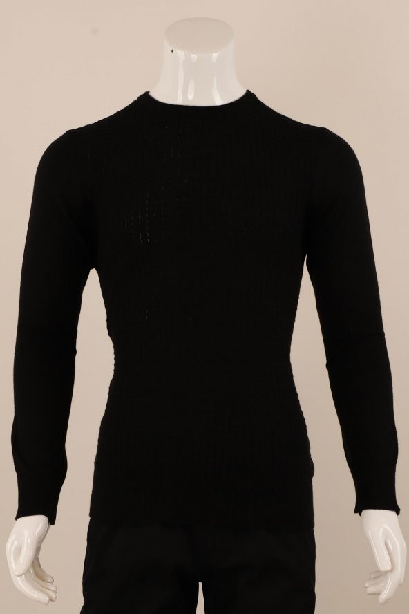 Slim Fit Yünlü Örgü Triko - 2