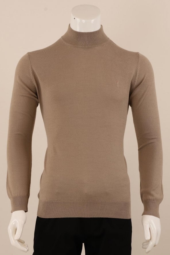 Slim Fit Yünlü Boğazlı Triko - 12