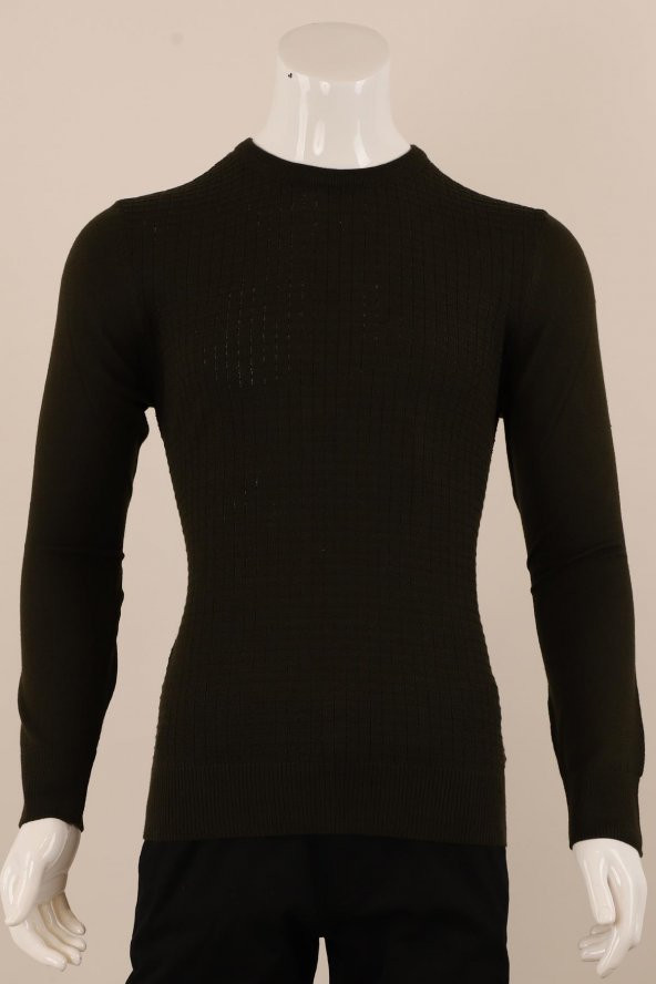 Slim Fit Yünlü Örgü Triko - 6