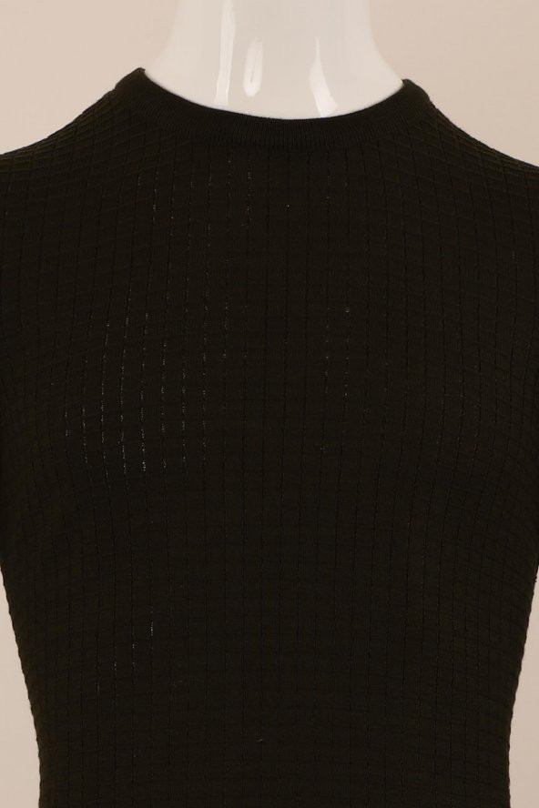 Slim Fit Yünlü Örgü Triko - 7