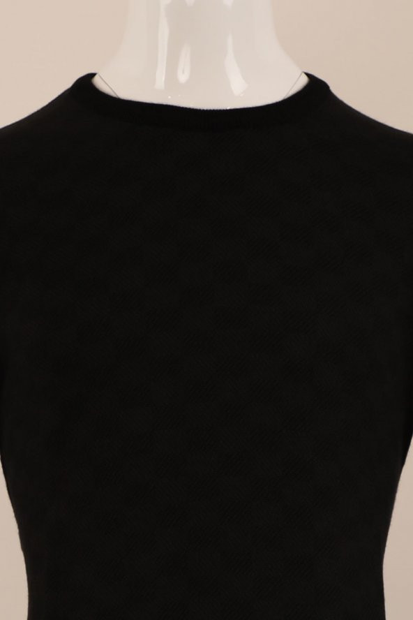 Slim Fit Yünlü Örgü Triko - 3