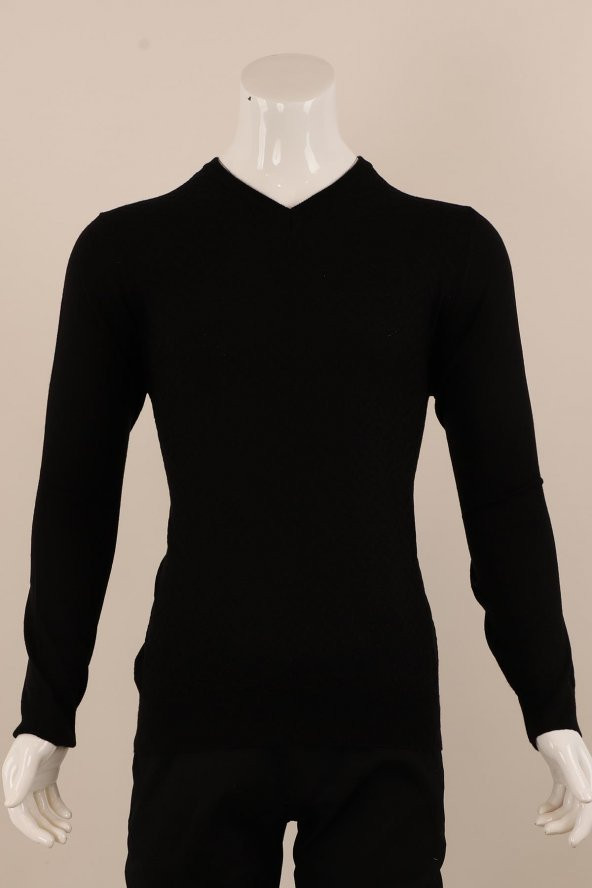 Slim Fit Yünlü Triko - 2