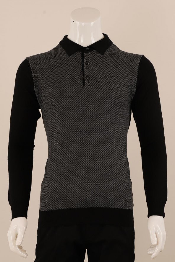 Slim Fit Yünlü Boğazlı Spor Triko - 2