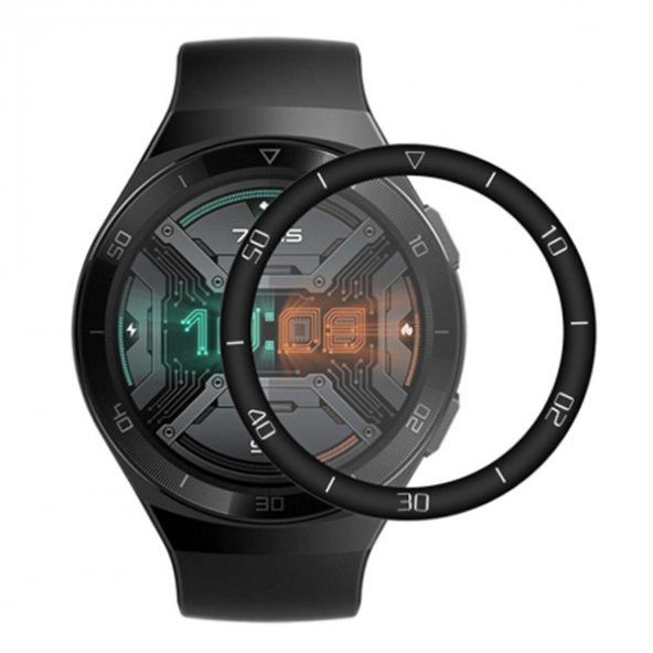 Huawei Watch GT 2E 46mm 3D Full Kaplama PC + PMMA HD Ekran Koruyucu