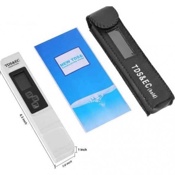 Su Kalite İletkenlik Ölçme Termometre Su Test Cihazı AA190 - 3