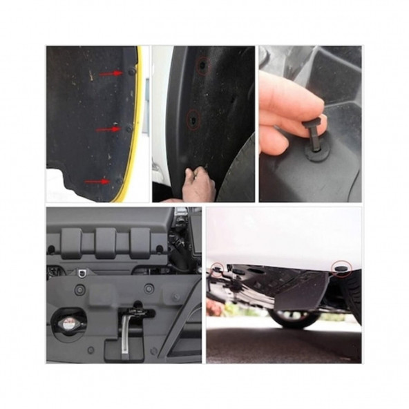 630 Adet Trim Klip Paneli Raptiye Seti Araba Bağlantı Elemanları Kapı Pervaz Döşeme Tamponları EE140 - 4