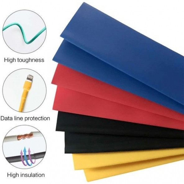 750'LI Kutulu Heat Shrink Makaron Daralan Kablo Tamir Seti A24 - 5