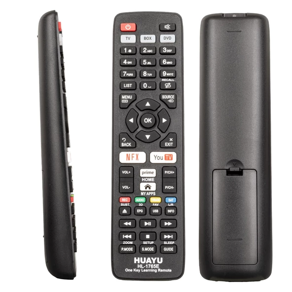 HUAYU HL-1765E PRIME VIDEO-YOUTUBE-NETFLIX TUŞLU TV/UYDU/DVD ÖĞRENEBİLEN AKILLI KUMANDA