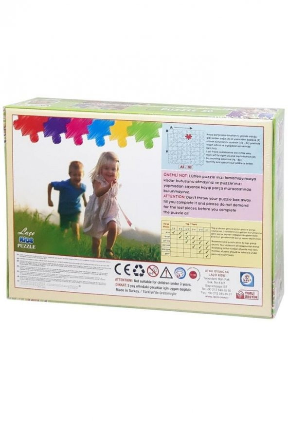 Laço Kids Cocomelon 50 Parça Puzzle Playtime, Çocuklar İçin Yapboz - 2
